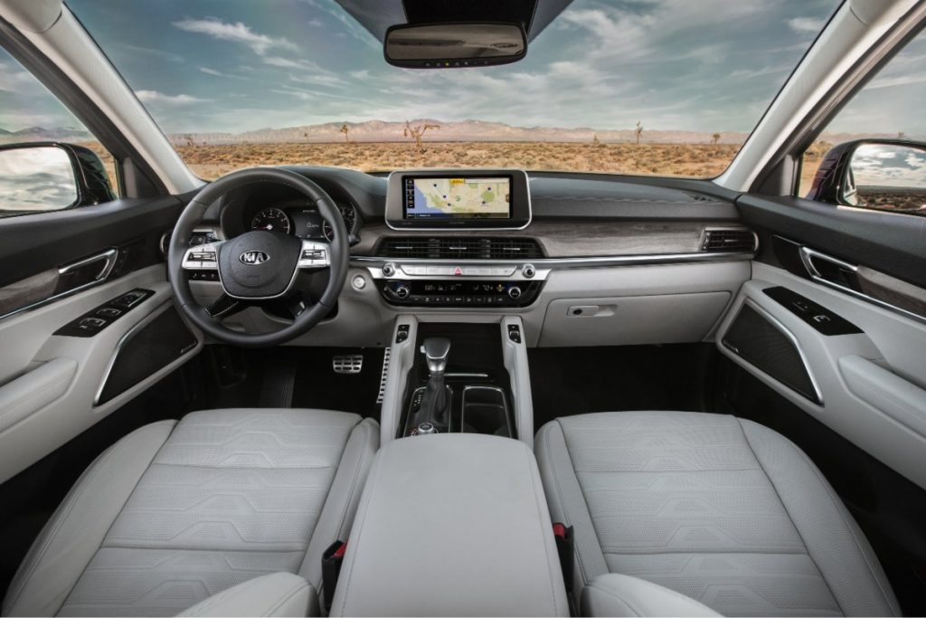 2021 Kia Telluride Interior Space Specs and Measurements