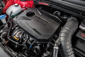 turbo engine in a 2021 Kia Soul