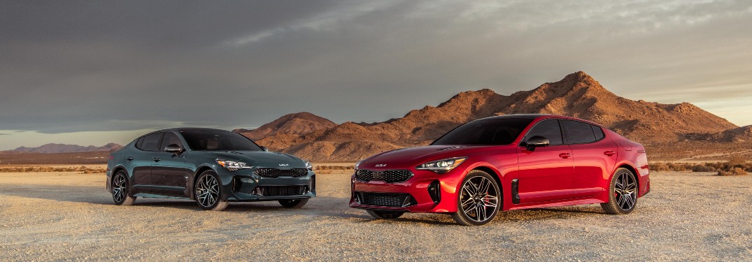 two 2022 Kia Stinger models