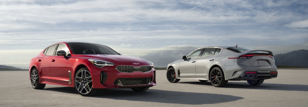 two 2022 Kia Stinger models