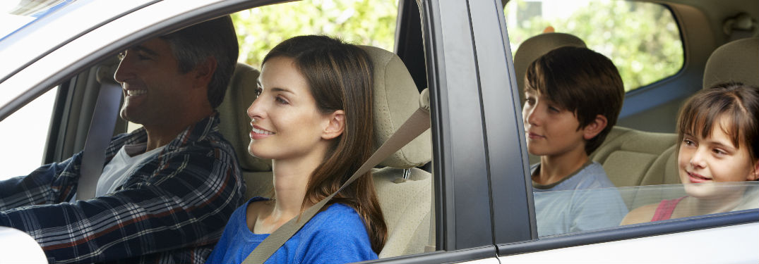Family in car