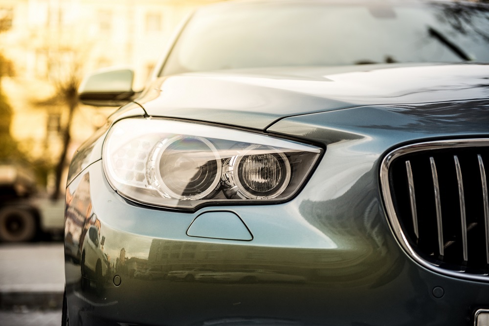 Front of gray BMW
