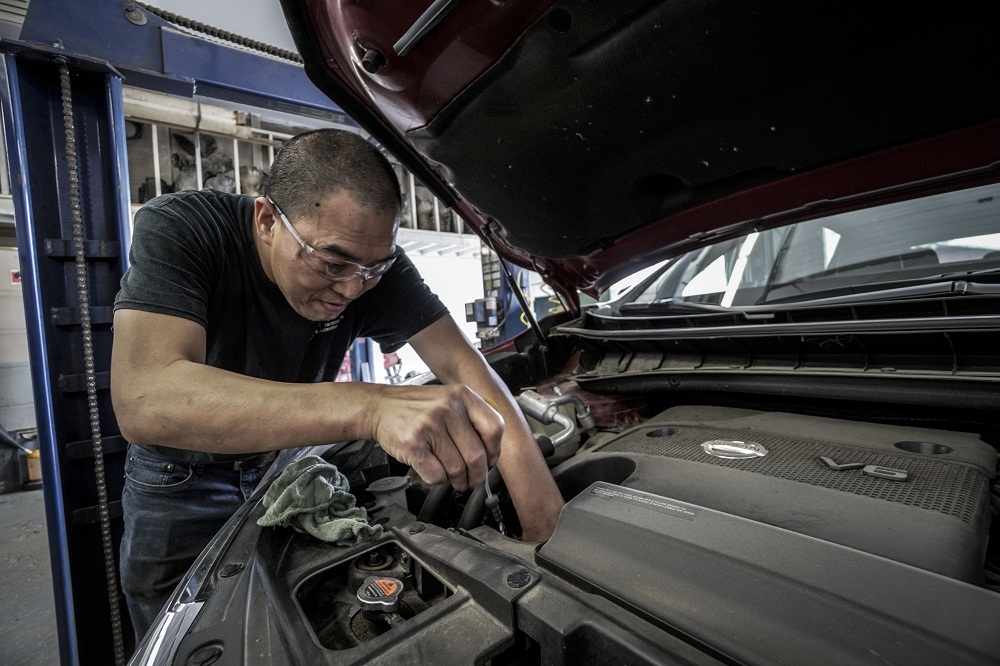 Changing the oil