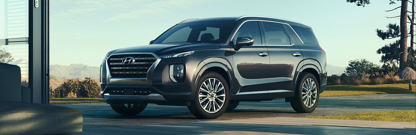 black 2020 hyundai palisade side view