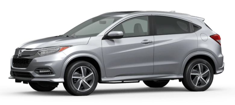 Lunar Silver Metallic 2020 Honda HR-V on White Background