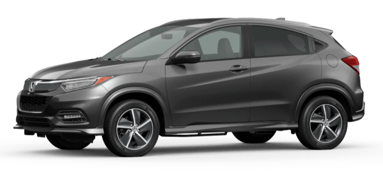 Modern Steel Metallic 2020 Honda HR-V on White Background