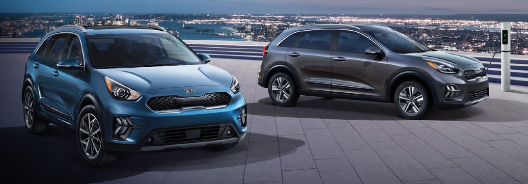 2020 Kia Niro models next to each other