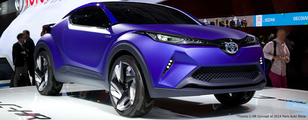 Toyota Reveals a New Toyota C-HR Concept Design at Allan Nott-Lima OH-Toyota C-HR-Cocnepte Design at 2014 Paris Auto Show