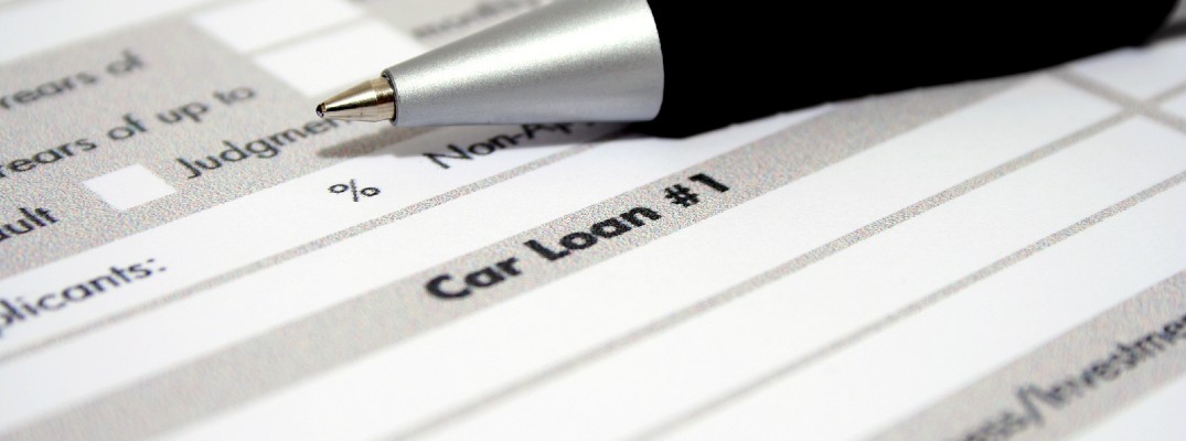 A stock photo of some loan paperwork.