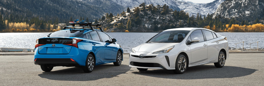 2020 Toyota Prius Exterior Driver Side Front Passenger Rear Profiles