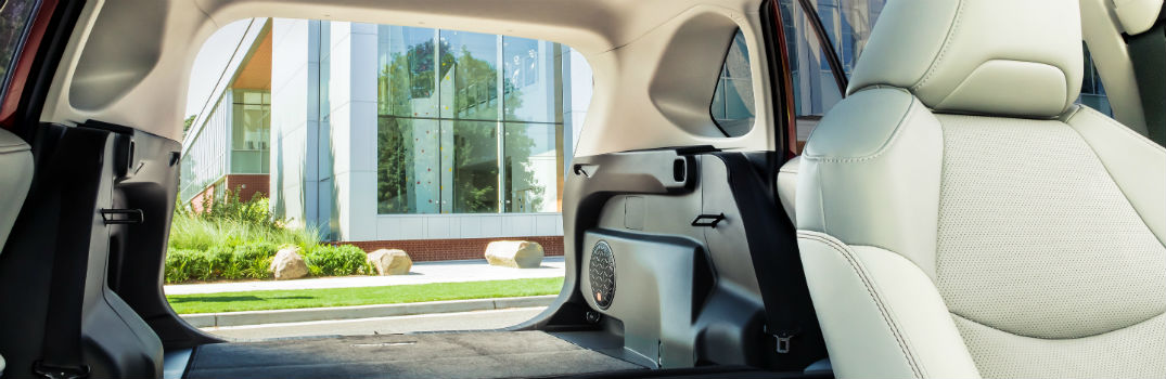 2020 Toyota RAV4 Interior Cabin Rear Cargo Area with Seats Folded