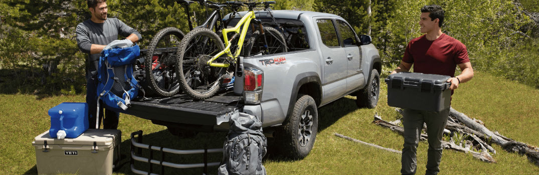 2020 Toyota Tacoma Exterior Passenger Side Rear Profile with Full Payload
