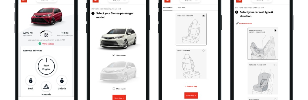 Toyota Family Toolkit Car Seat App Examples