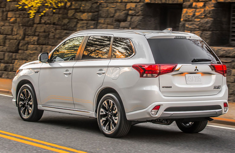 rear view of 2018 Mitsubishi Outlander PHEV
