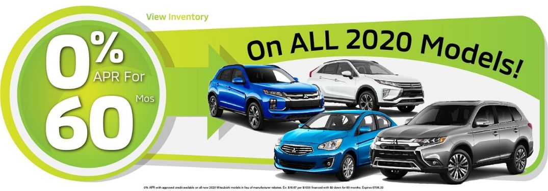 0% APR for 60 months on all 2020 models!