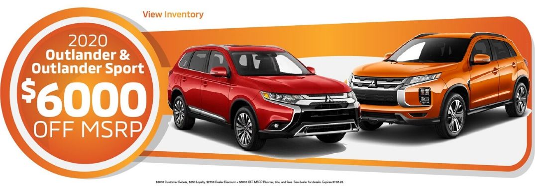 2020 Outlander and Outlander Sport $6000 off the MSRP