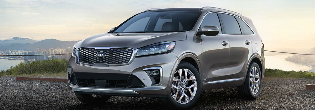 2019 Kia Sorento parked showing front and side profile