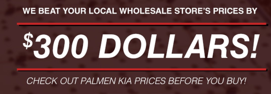 Palmen Kia Costco and Auto Wholesale Price Match Promise header
