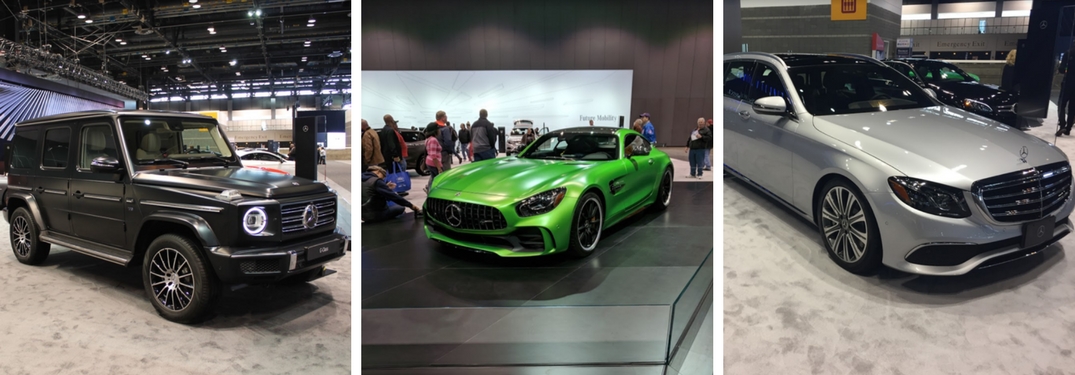 mercedes-benz g-class, AMG GT R and the E 400 at the Chicago Auto Show