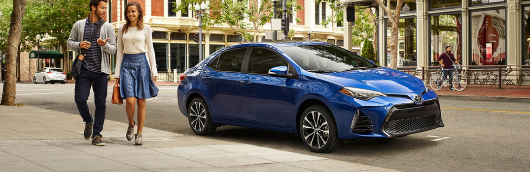 2018 Toyota Corolla parked on the street.