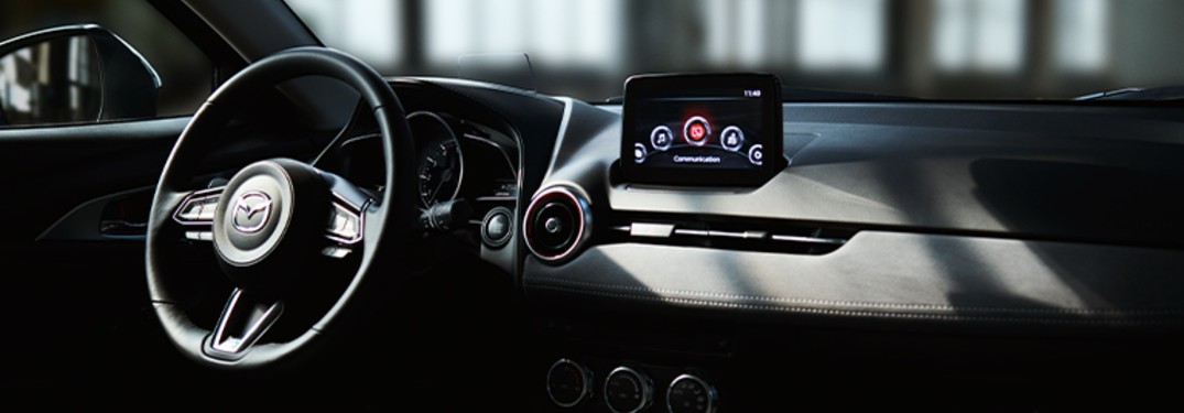 front interior of a new Mazda