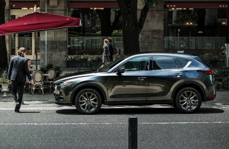 2021 Mazda CX-5 gray side view