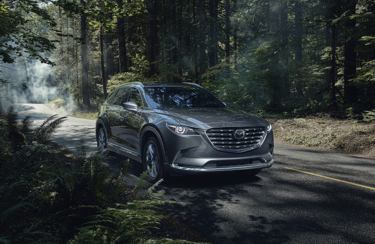 2021 Mazda CX-9 gray front view