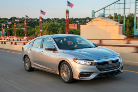 2019 Honda Insight driving down the road