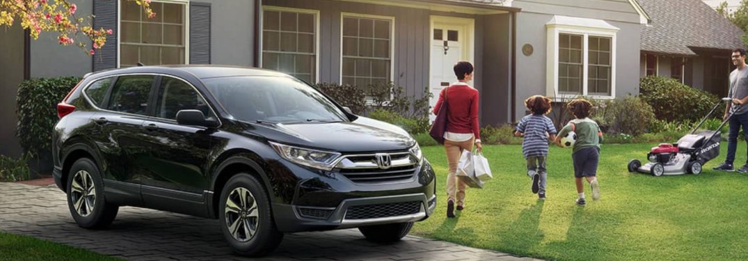 2019 Honda CR-V parked in a house's driveway