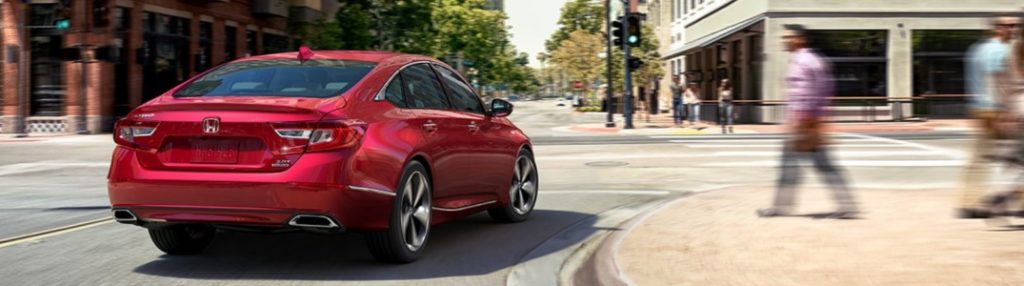 2020 Honda Accord making a right turn on a city street