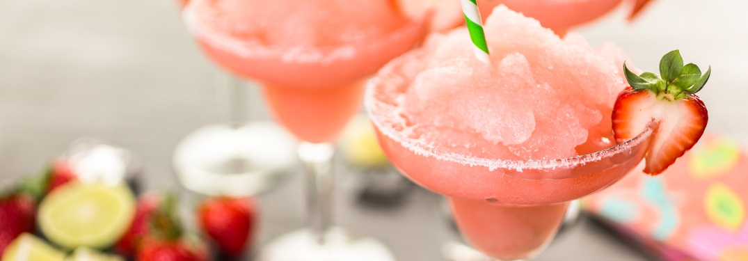 Strawberry margarita close-up