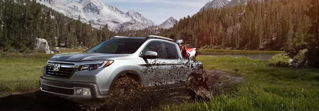 2020 Honda Ridgeline driving off-road