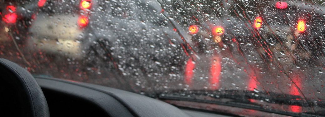 Rain on a windshield