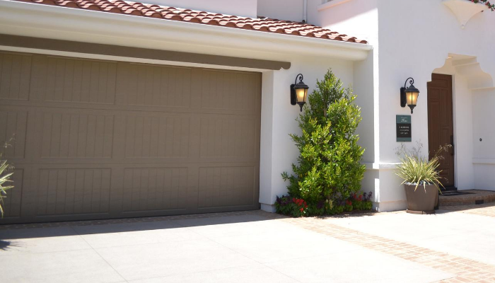 Close-up on a garage