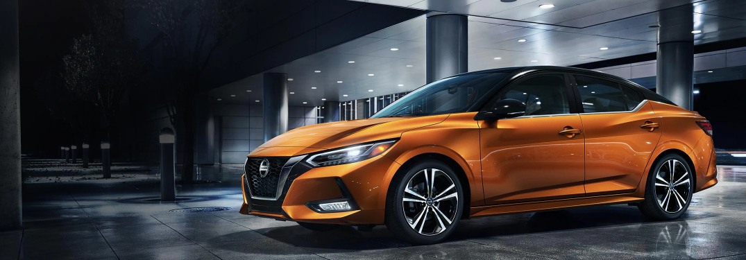 2020 Nissan Sentra parked in the rain