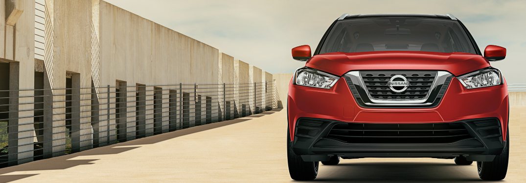 2020 Nissan Kicks parked in a lot near a wall
