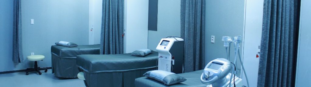 An empty hospital room