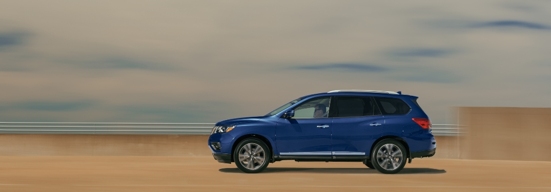 2020 Nissan Pathfinder driving off-road