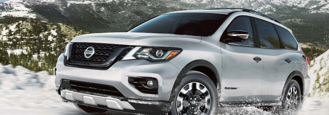 2020 Nissan Pathfinder driving off-road
