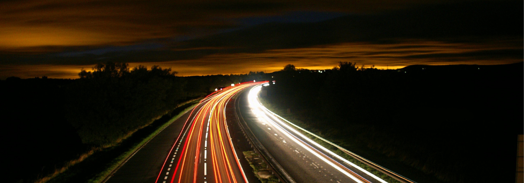 Highway at night