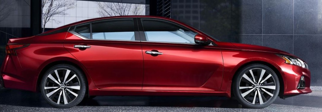 2021 Nissan Altima parked in a warehouse