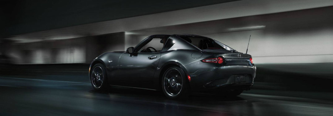 2018-Mazda-MX-5-Miata-RF-driving-down-dimly-lit-road
