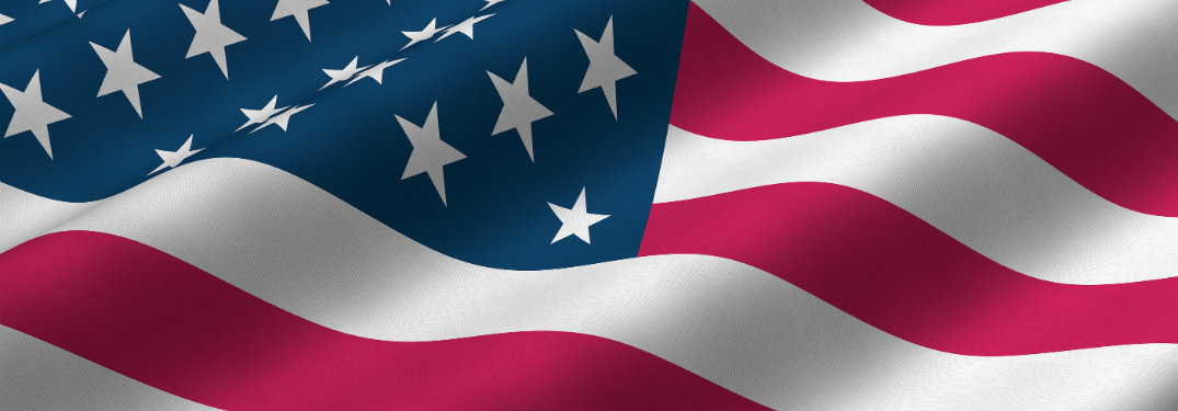 waving american flag