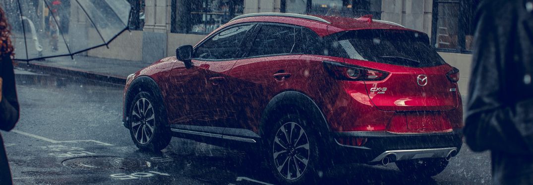 2019 Mazda CX-3 parked in the rain