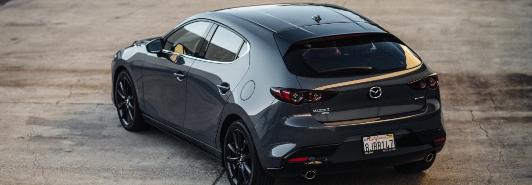 2020 Mazda3 Sedan from behind