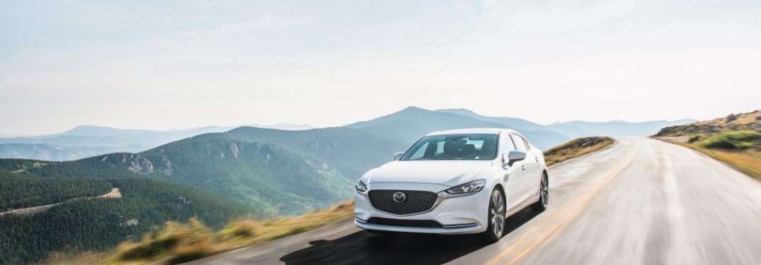 2020 Mazda6 driving down the highway