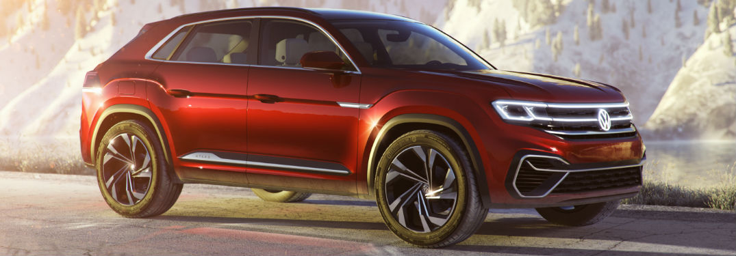 Volkswagen Atlas Cross Sport in red