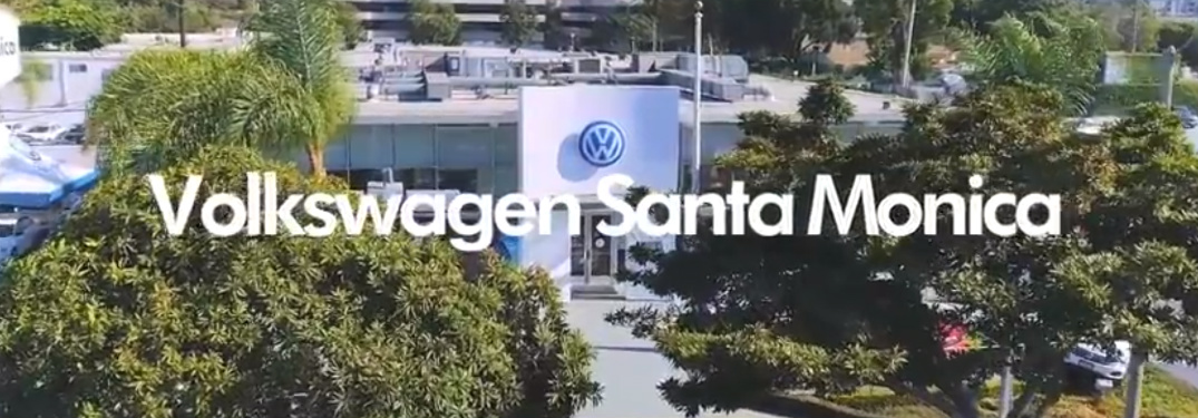 Volkswagen of Santa Monica Title and Overhead Shot of the Dealership