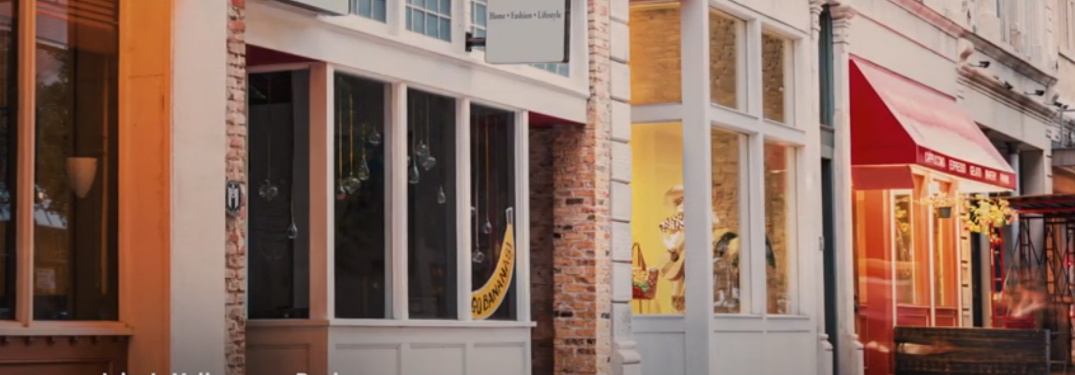 Shops on a street in Texas that are closed dur to the COVID-19 pandemic