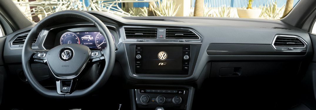 Volkswagen interior dash and steering wheel